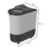 30337 Magic Clean 6.5kg 5 Star Semi Automatic Washing Machine