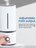 Caspian Cool Mist Ultrasonic Humidifier, Super Quiet, Auto Shut Off
