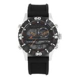 Men Black Analogue and Digital Watch NK38035SP03_OR