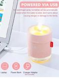 Air Humidifier Ultrasonic Cool Mist Car Humidifier with Atmosphere Light