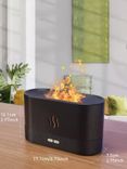 Air Humidifier 7 Colors Flame Light Essential Oil Permitted 180ML