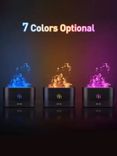 Air Humidifier 7 Colors Flame Light Essential Oil Permitted 180ML