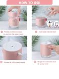 Air Humidifier Ultrasonic Cool Mist Car Humidifier with Atmosphere Light