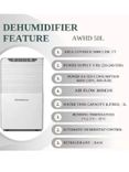 White Westing house Dehumidifiers 40 L