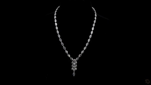 Fashion Necklace, 14K White Gold, stock 681572