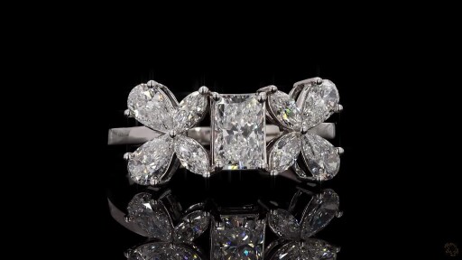 Fashion Engagement Ring, 14K White Gold, stock 1047967