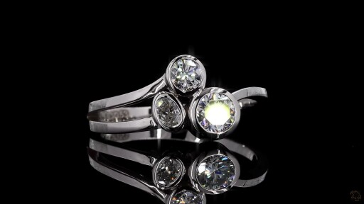 Fashion Engagement Ring, 14K White Gold, stock 1047965