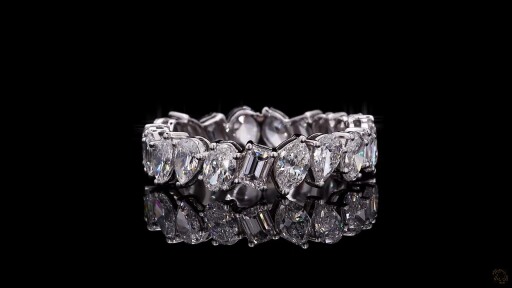 Eternity Band, 14K White Gold, stock 1253391
