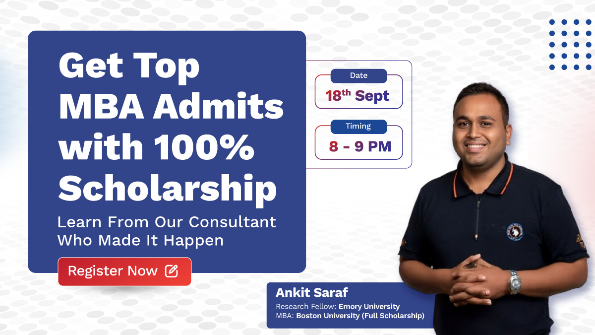 Get Top MBA Admits with 100% Scholarship
