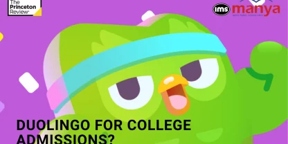 Duolingo English Test Logo with IMS Manya logo