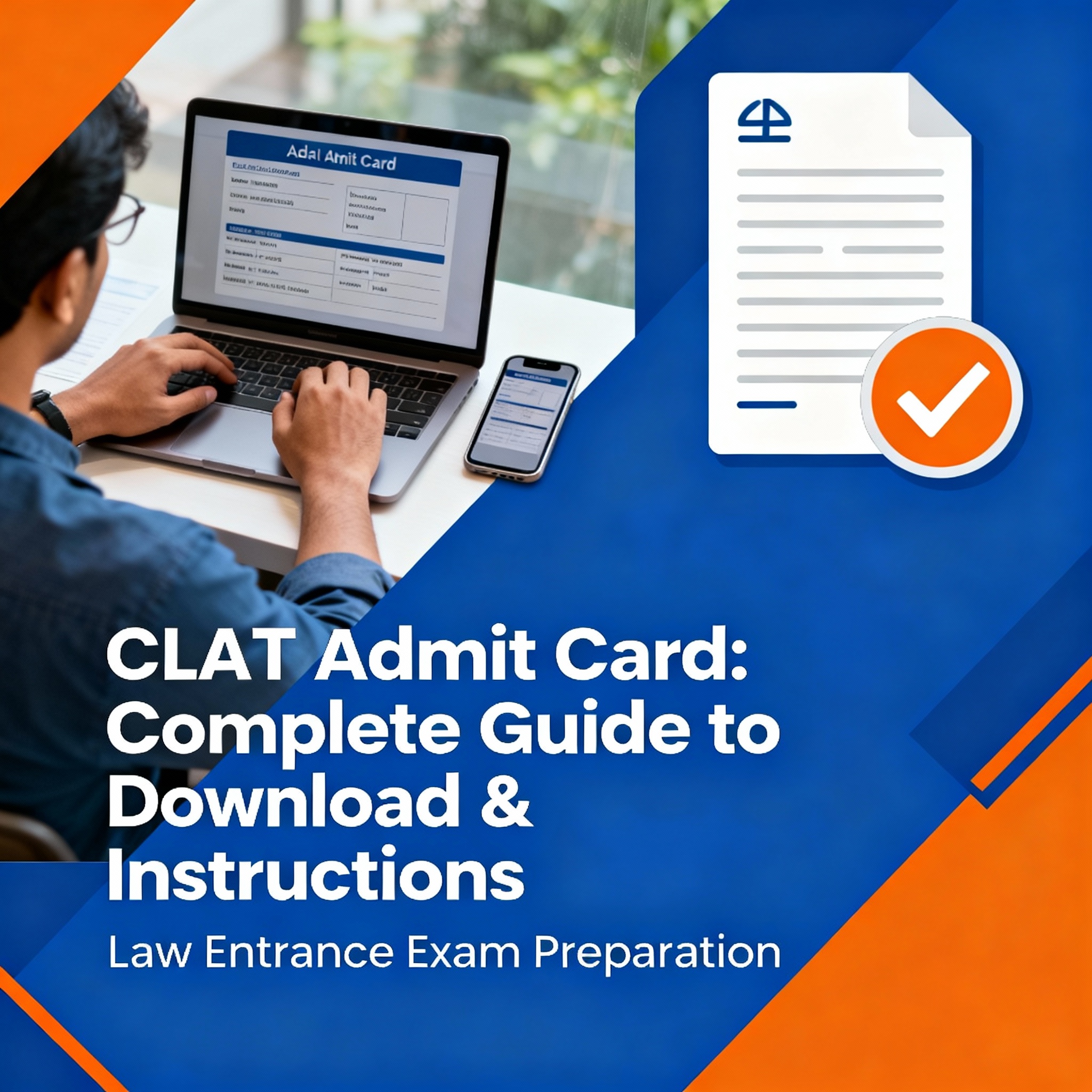 complete guide to download CLAT admit card.