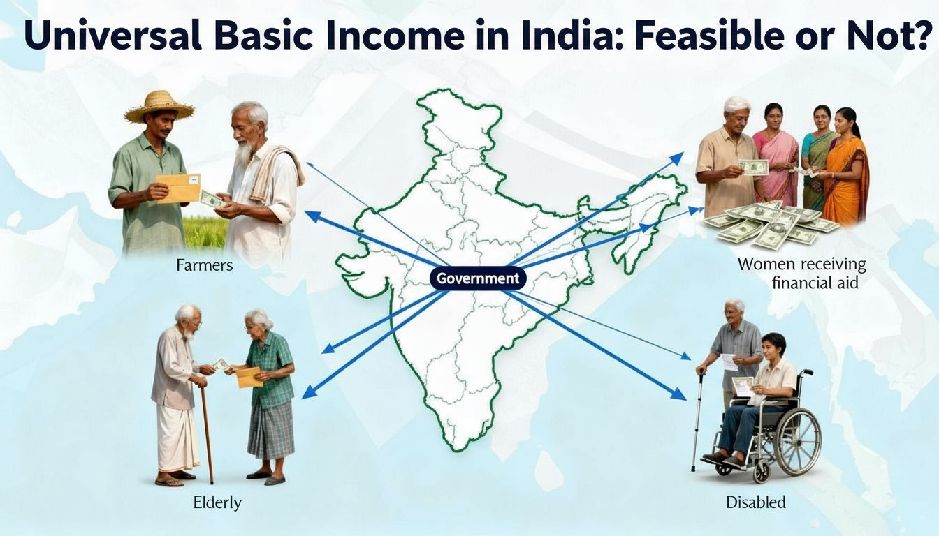 is universal basic income is feasible in India? let's check the feasibility of UBI in India.
