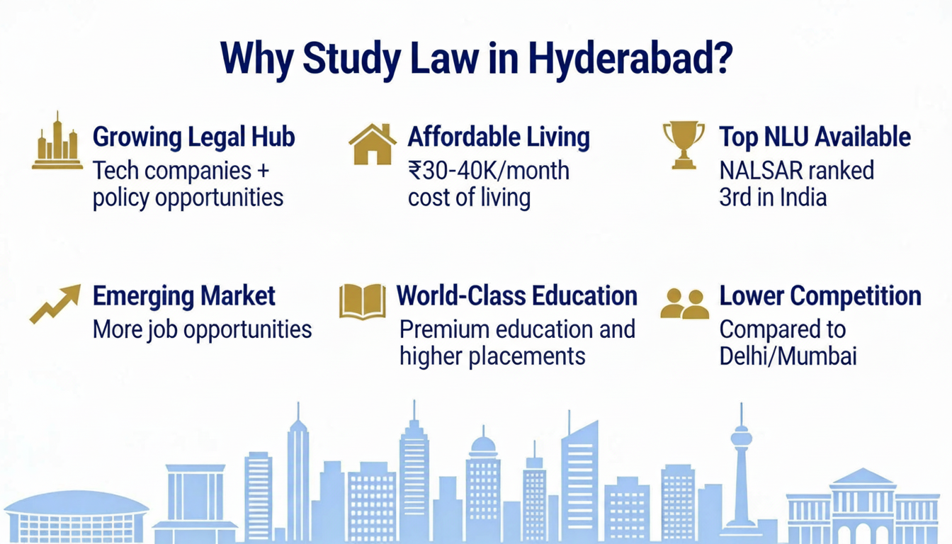 benefits of studying law from the top law colleges in Hyderabad