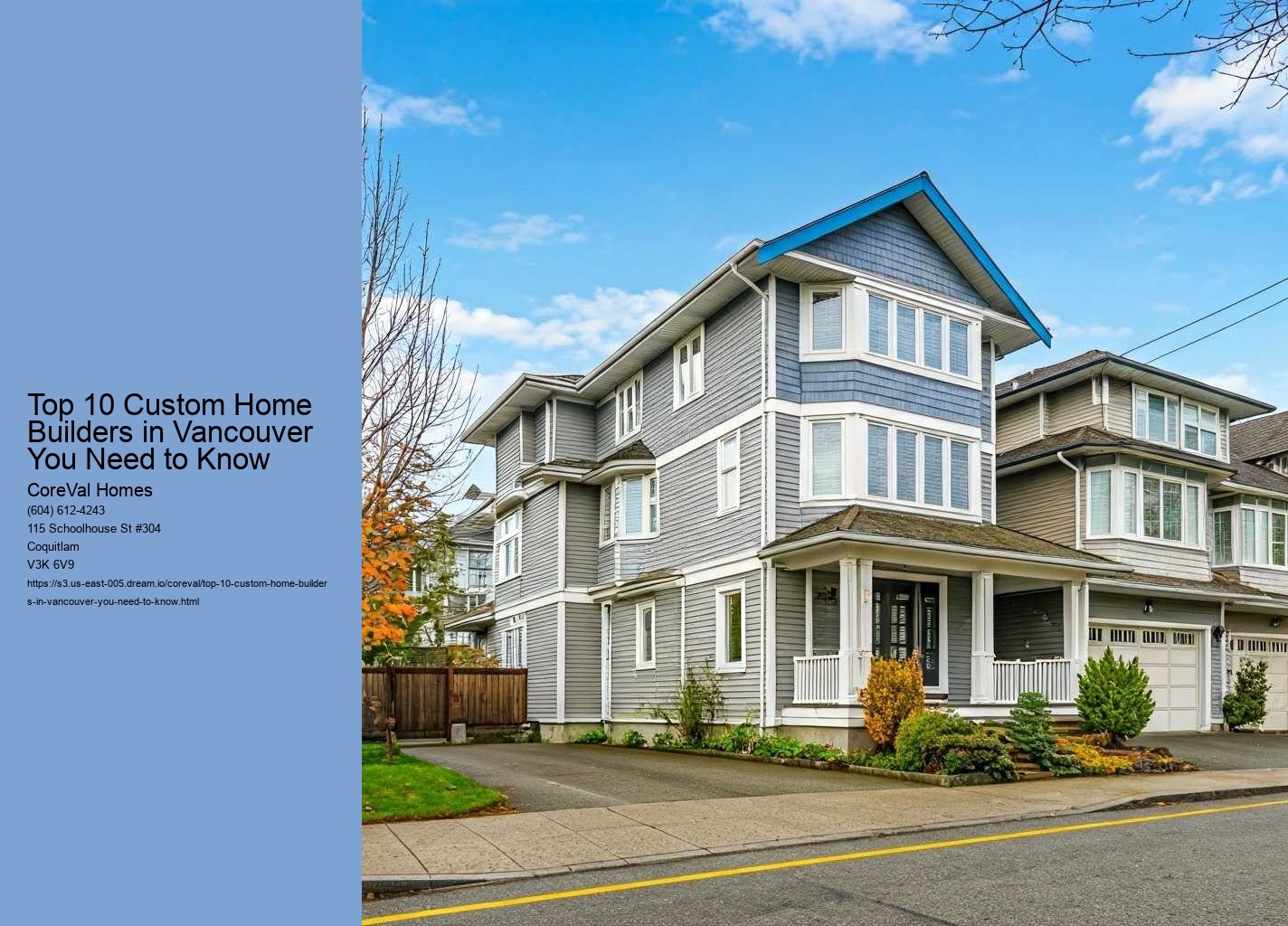 Top 10 Custom Home Builders in Vancouver You Need to Know