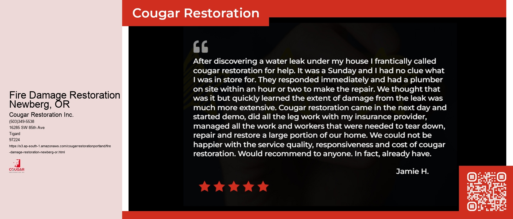 Fire Damage Restoration Newberg, OR