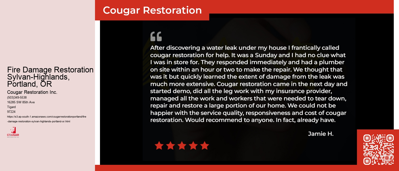 Fire Damage Restoration Sylvan-Highlands, Portland, OR