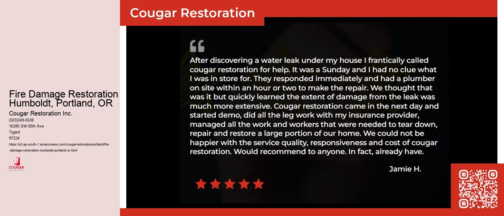 Fire Damage Restoration Humboldt, Portland, OR