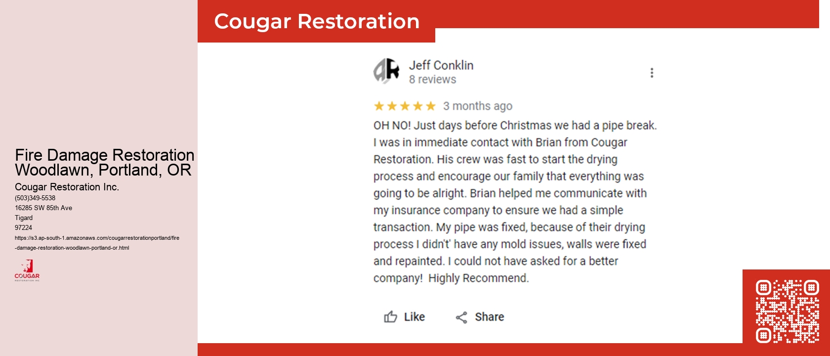 Fire Damage Restoration Woodlawn, Portland, OR