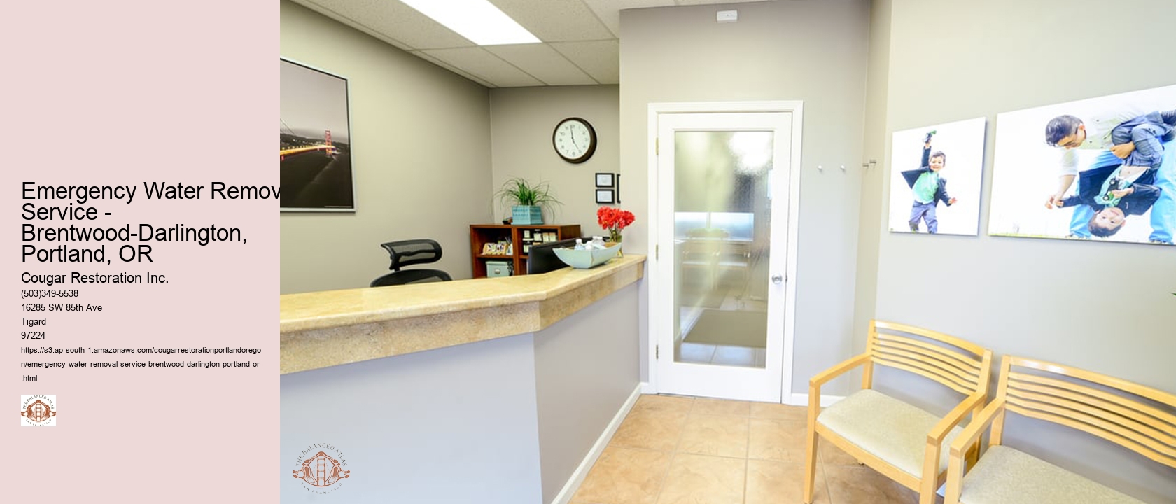 Emergency Water Removal Service - Brentwood-Darlington, Portland, OR