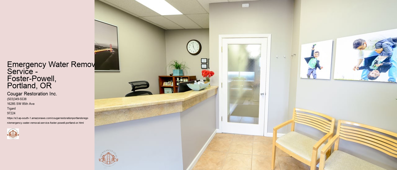 Emergency Water Removal Service - Foster-Powell, Portland, OR