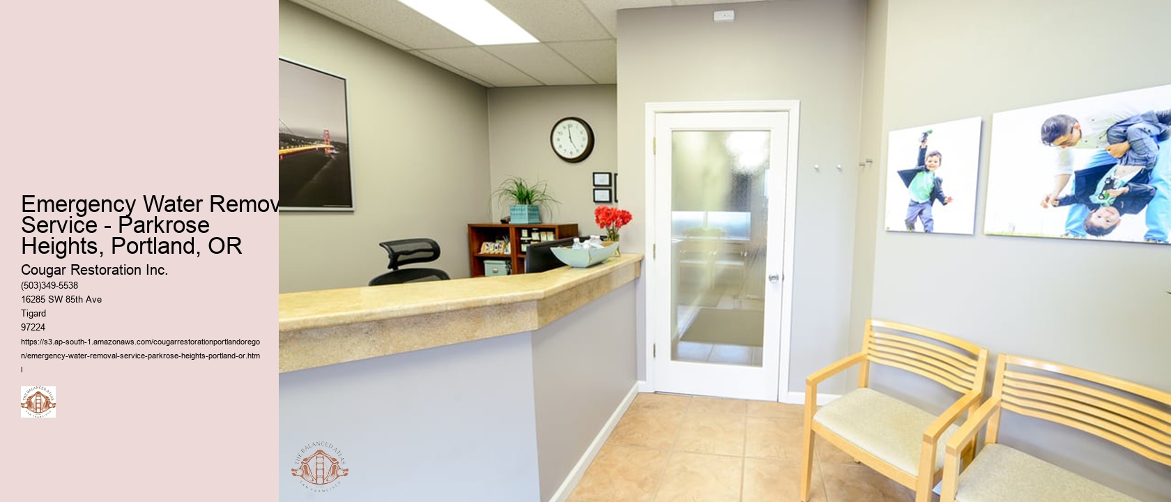 Emergency Water Removal Service - Parkrose Heights, Portland, OR