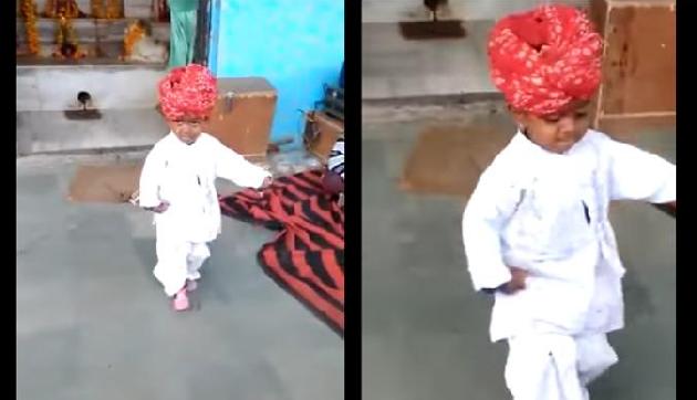 क्या देखा है कभी इतने cute बच्चे का राजस्थानी डांस, हो गया है वायरल!
