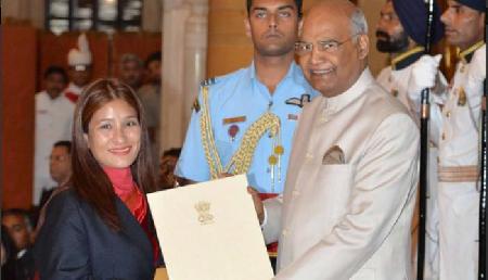 5 दिन में 2 बार एवरेस्ट फतेह करने वाली अंशु जामसेनपा को मिला नेशनल एडवेंचर अवॉर्ड
5 दिन में 2 बार एवरेस्ट फतेह करने वाली अंशु जामसेनपा को मिला नेशनल एडवेंचर अवॉर्ड