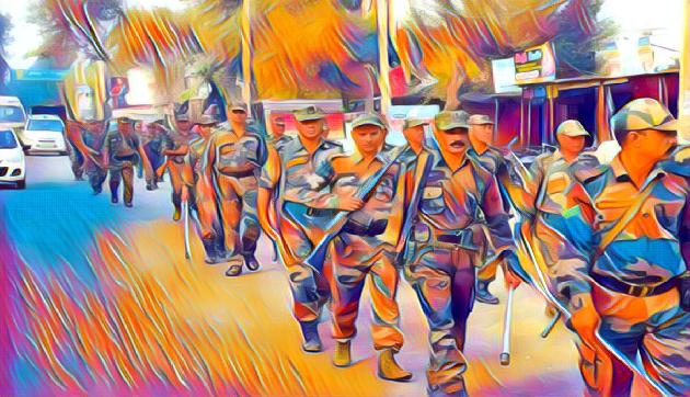अप्रिय घटनाओं पर अंकुश लगाने के लिए जवानों ने निकाला फ्लैग मार्च, दिलाया सुरक्षा का भरोसा
अप्रिय घटनाओं पर अंकुश लगाने के लिए जवानों ने निकाला फ्लैग मार्च, दिलाया सुरक्षा का भरोसा