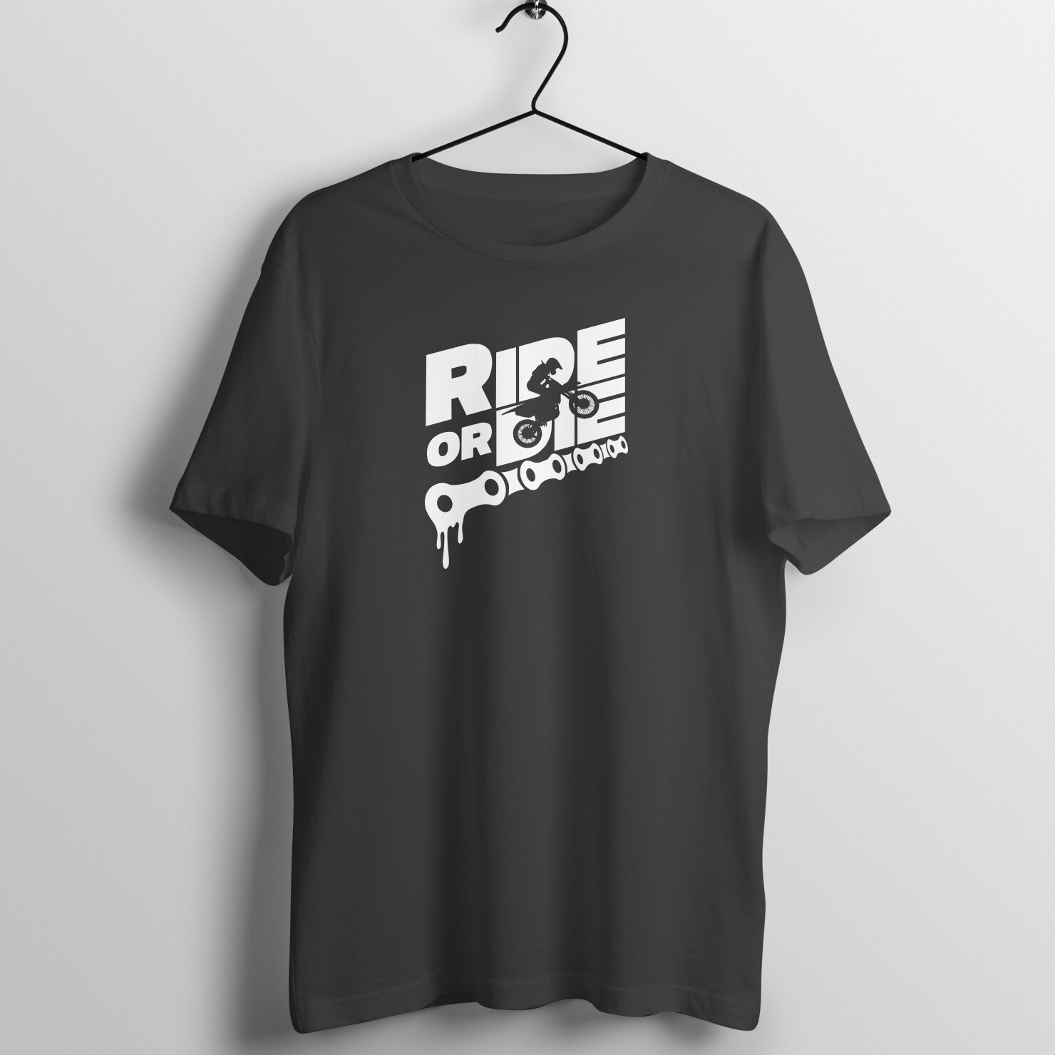 Ride or Die (dark), Black, front