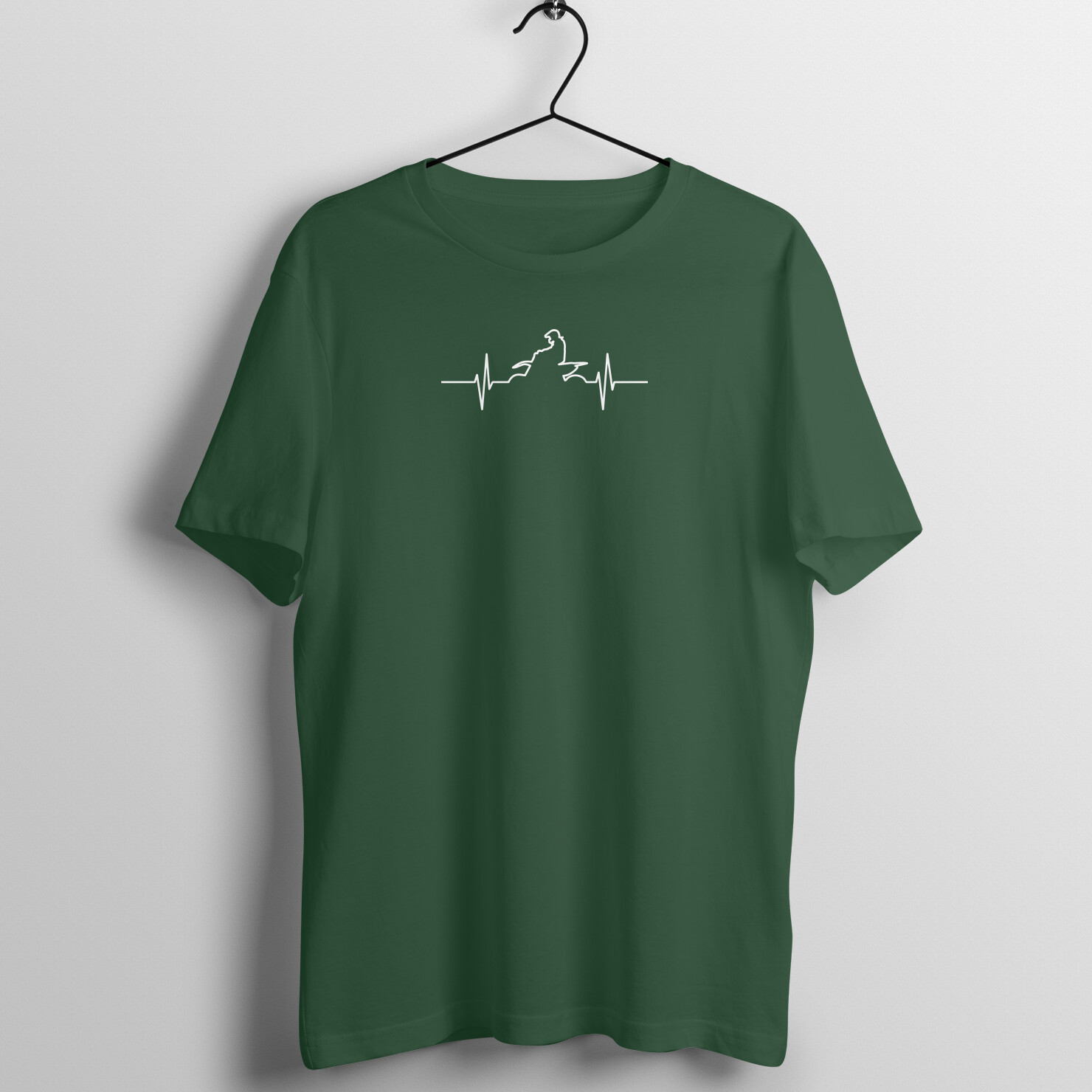 Heartbeat (dark), Olive Green, front