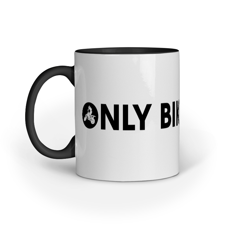 Only Biker Stuff Mug, Black, front