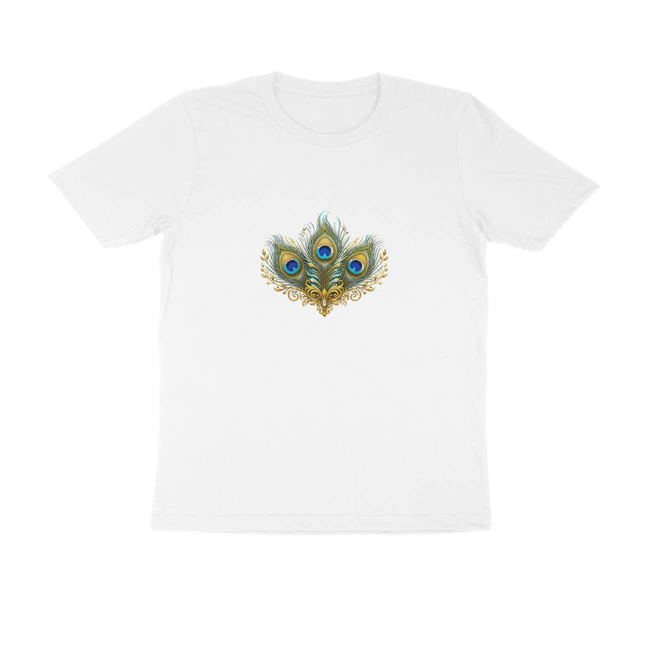 मोरपंख टी-शर्ट — Peacock Feather Tee