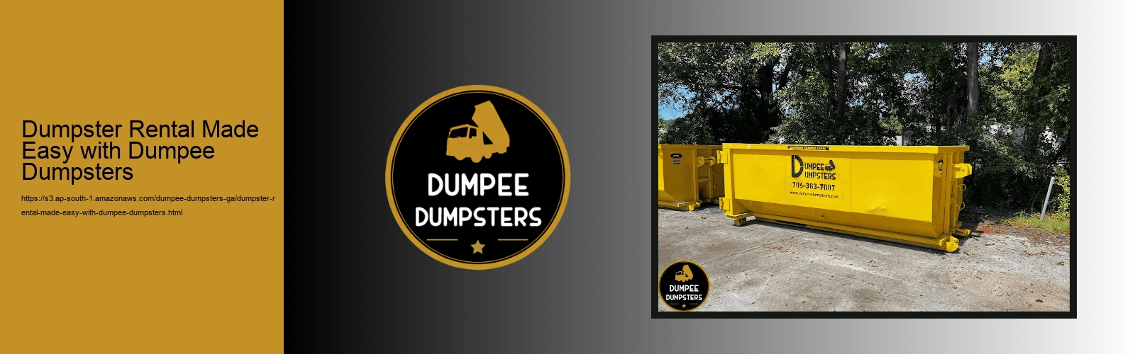 Dumpster Rental Made Easy with Dumpee Dumpsters