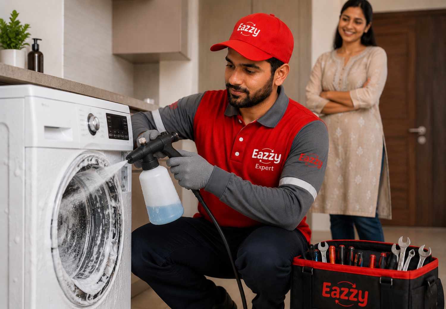 Washing Machine Foam Jet Cleaning