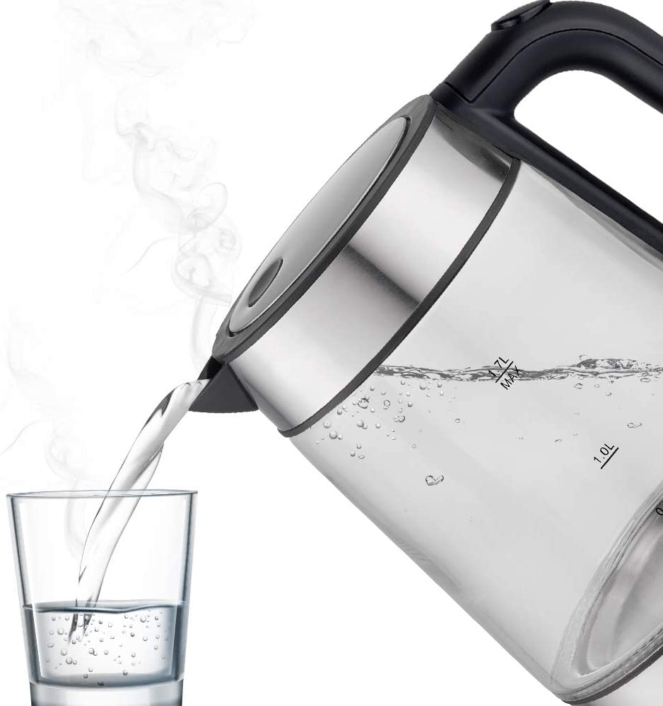 Electric Kettle 2200W 1.7 L Cordless ANSIO Electric Kettle 2200W 1.7L