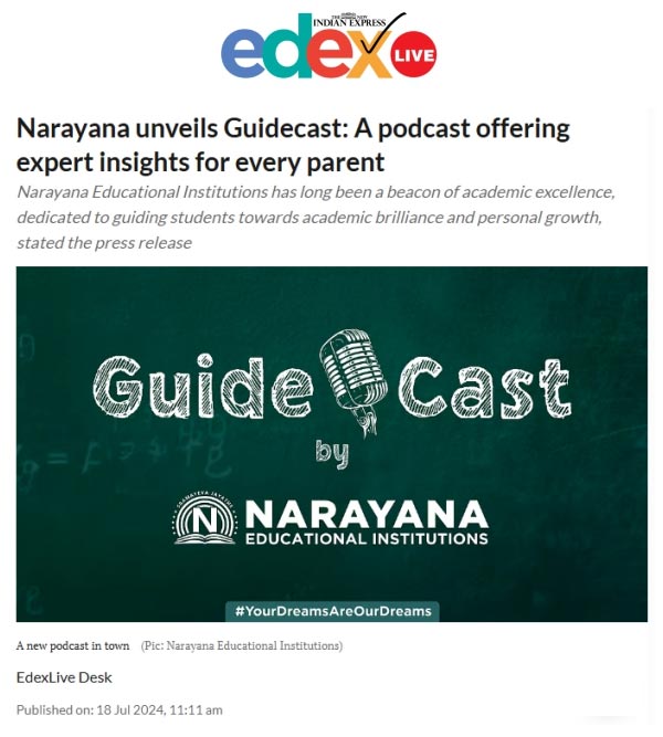 Narayana Launches Guidecast Podcast to Strengthen Parent Child Relationships