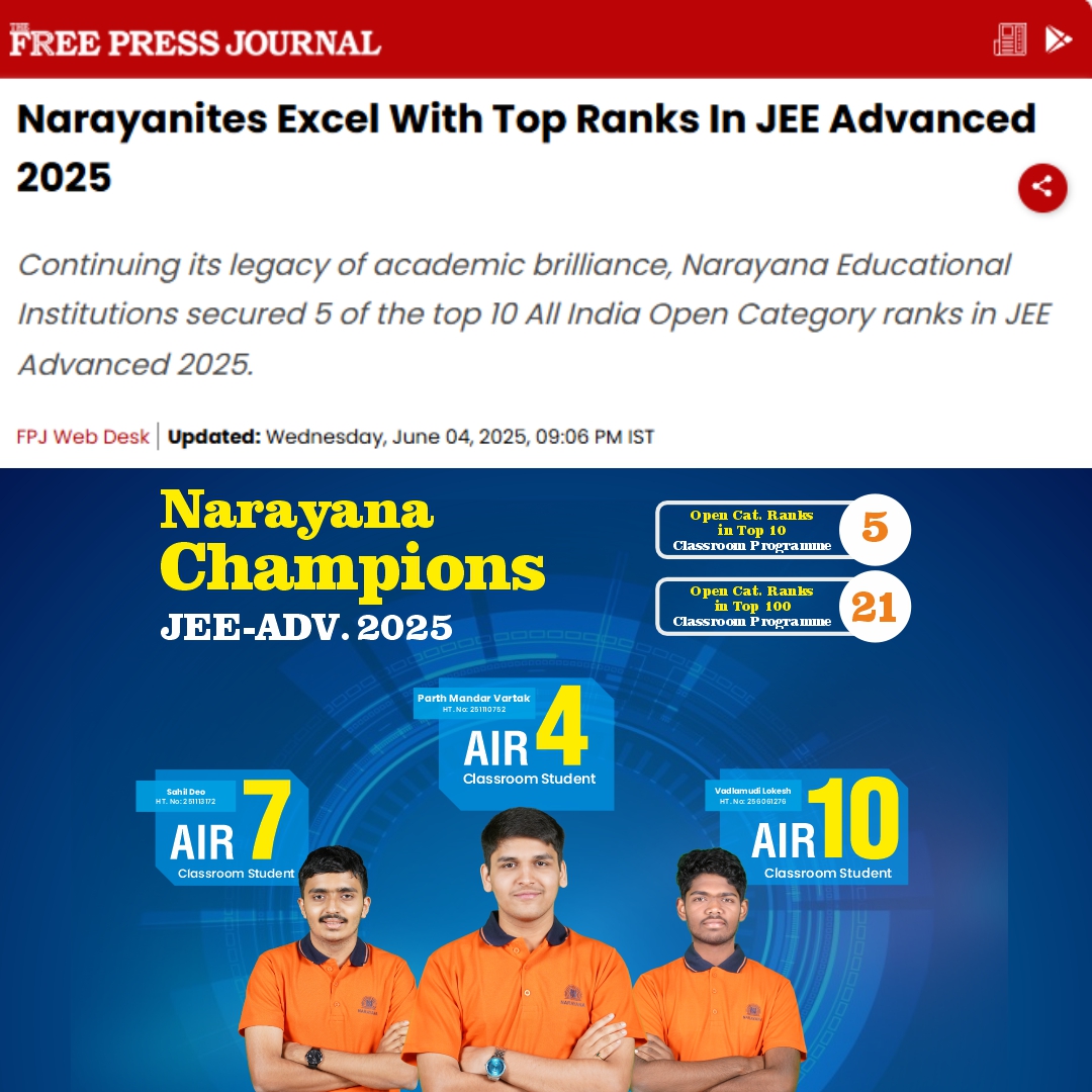 Narayana Student R Jashwanth Earns Guinness World Record for Rubiks Cube Mastery