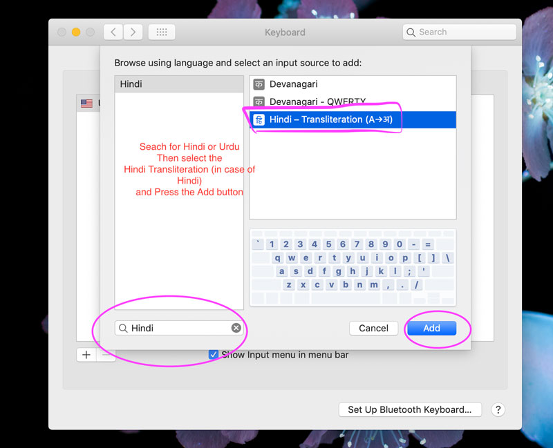 hindi input tool for mac