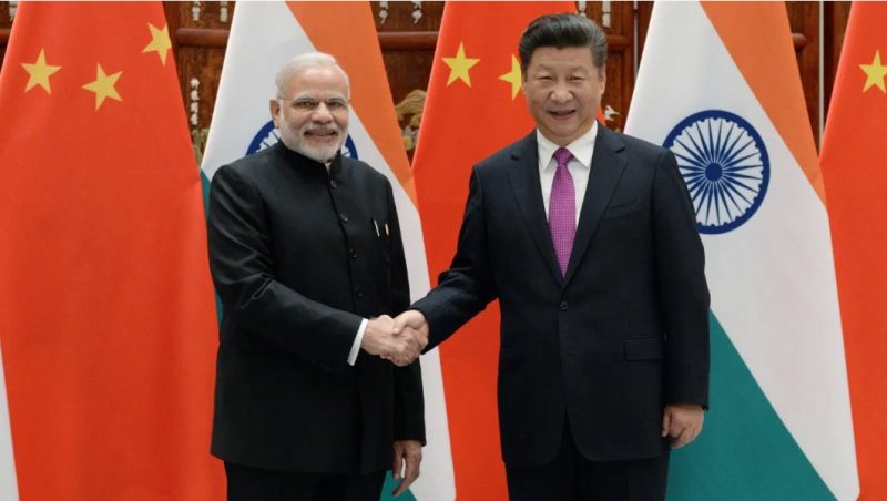 Narendra Modi and XI Xinping of China