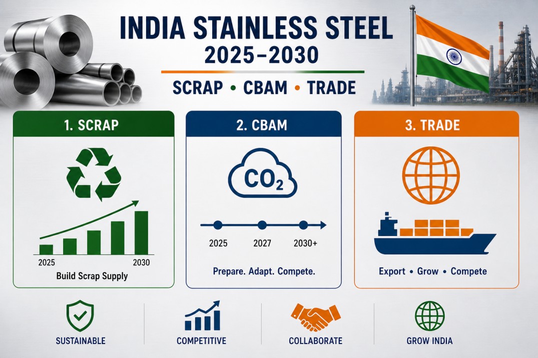 Stainless Steel India: Recycling, CBAM and Trade Outlook