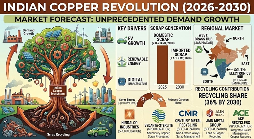 India Copper, Brass & Bronze Market Outlook 2030