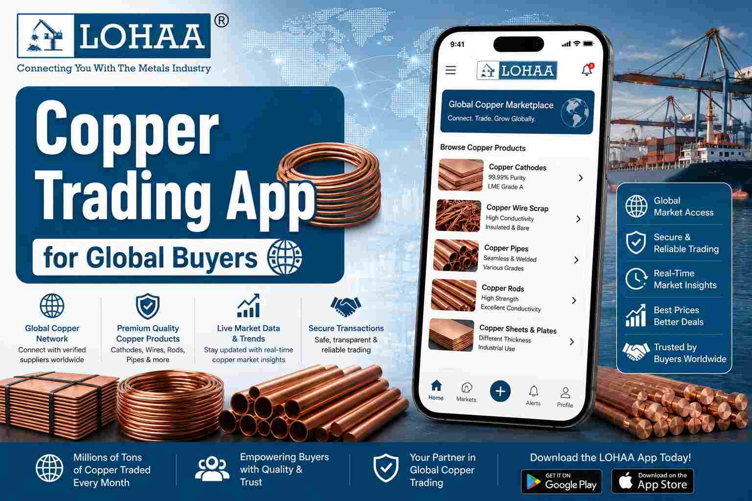 Copper Trading App for Global Buyers