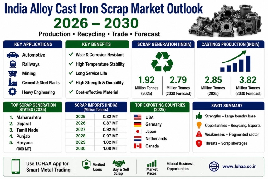India Alloy Cast Iron Recycling Outlook 2026 to 2030