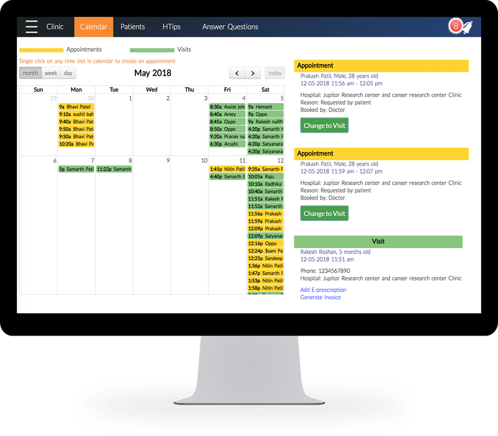 Manage clinic Digitally