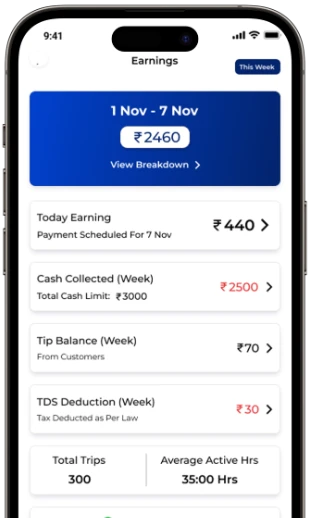 Delivery partner app screen showing order completion