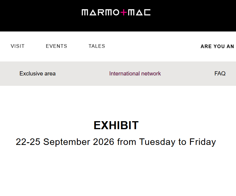 MARMOMAC - International Exhibition for Stone Design and Technology 2026 - Trade Fair & Exhibition | Global Trade Fairs