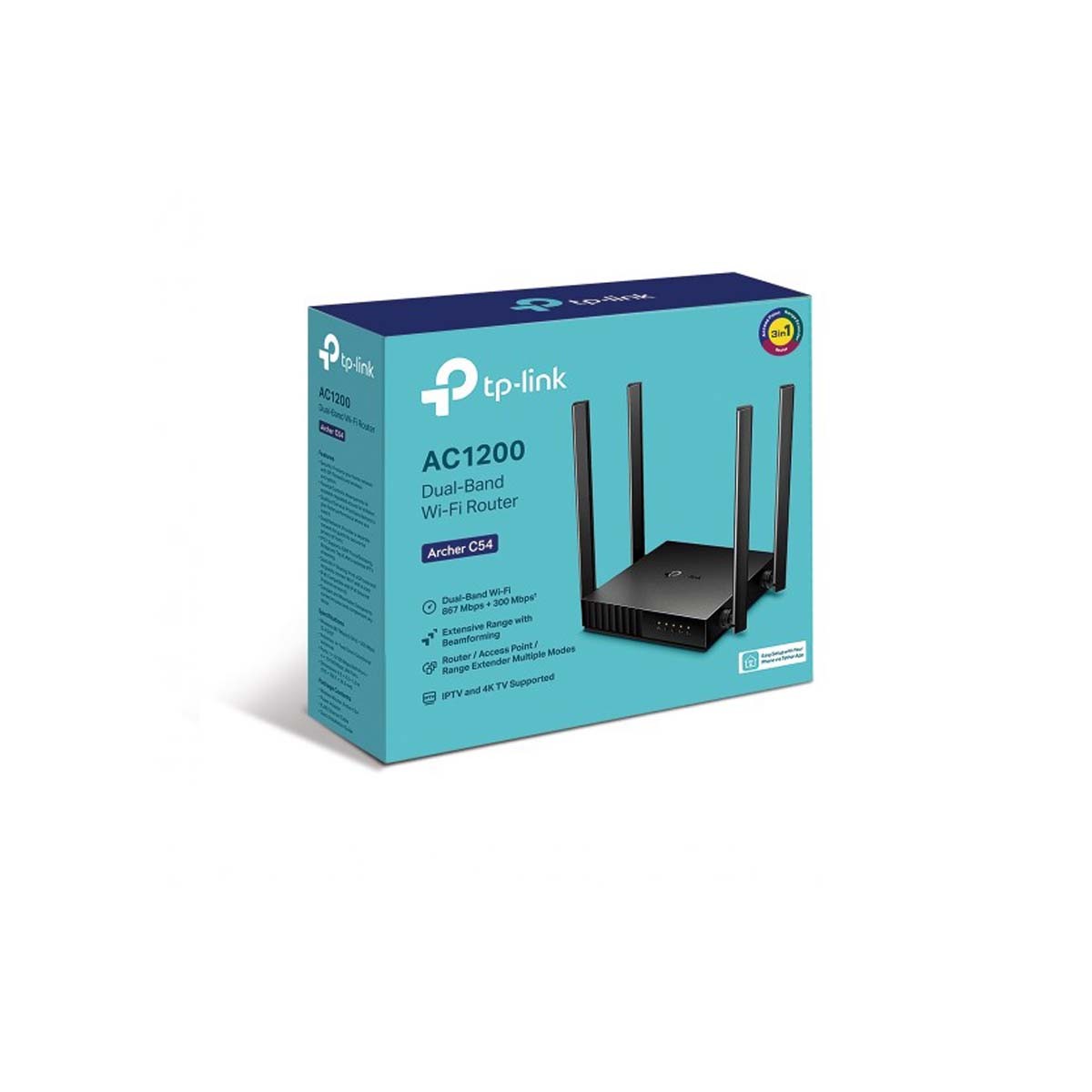 Tp-Link Archer C54 AC1200 Dual Band 4 Antenna MU-MIMO Beamforming Wi-Fi Router