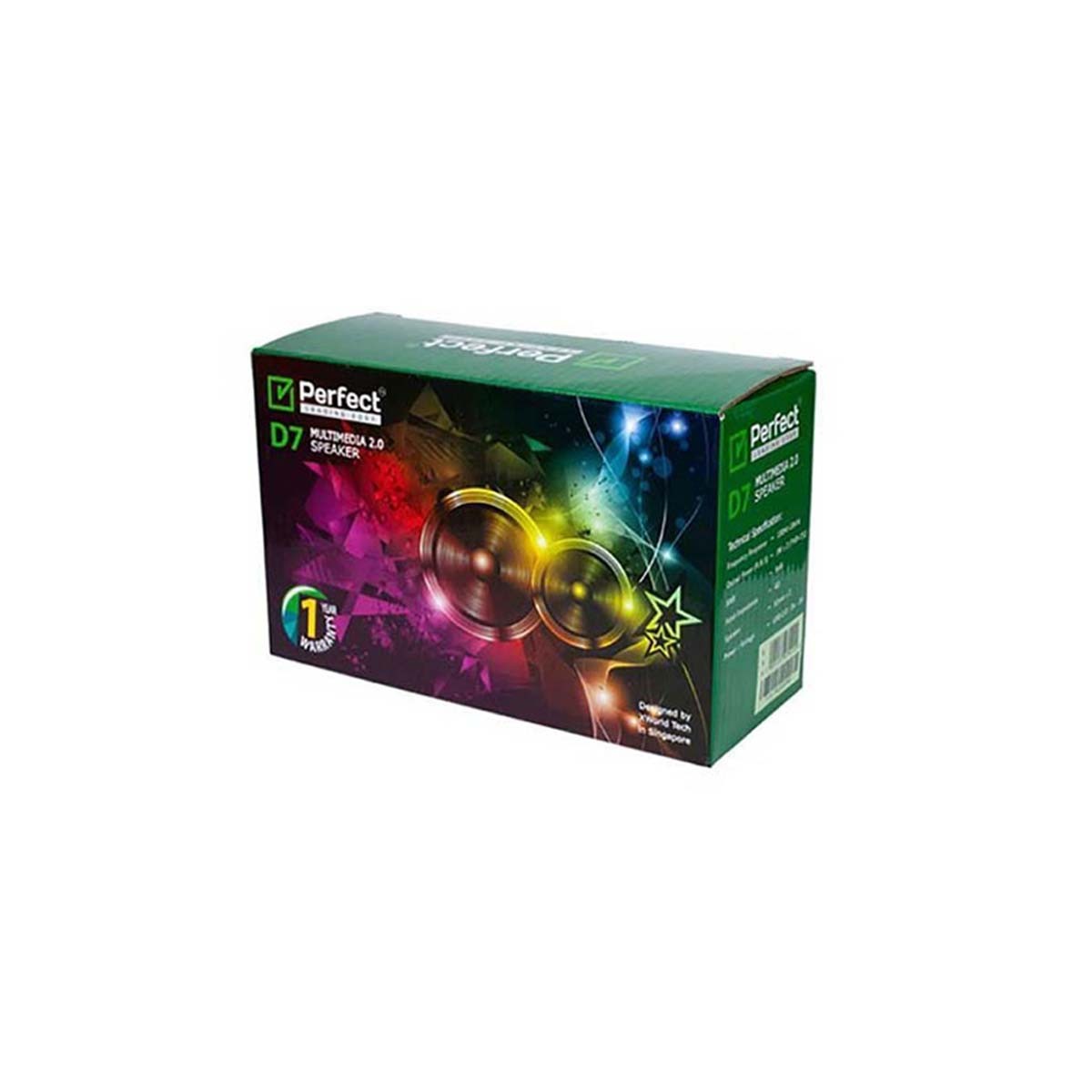 Perfect D7 Multimedia 2.0 Speaker