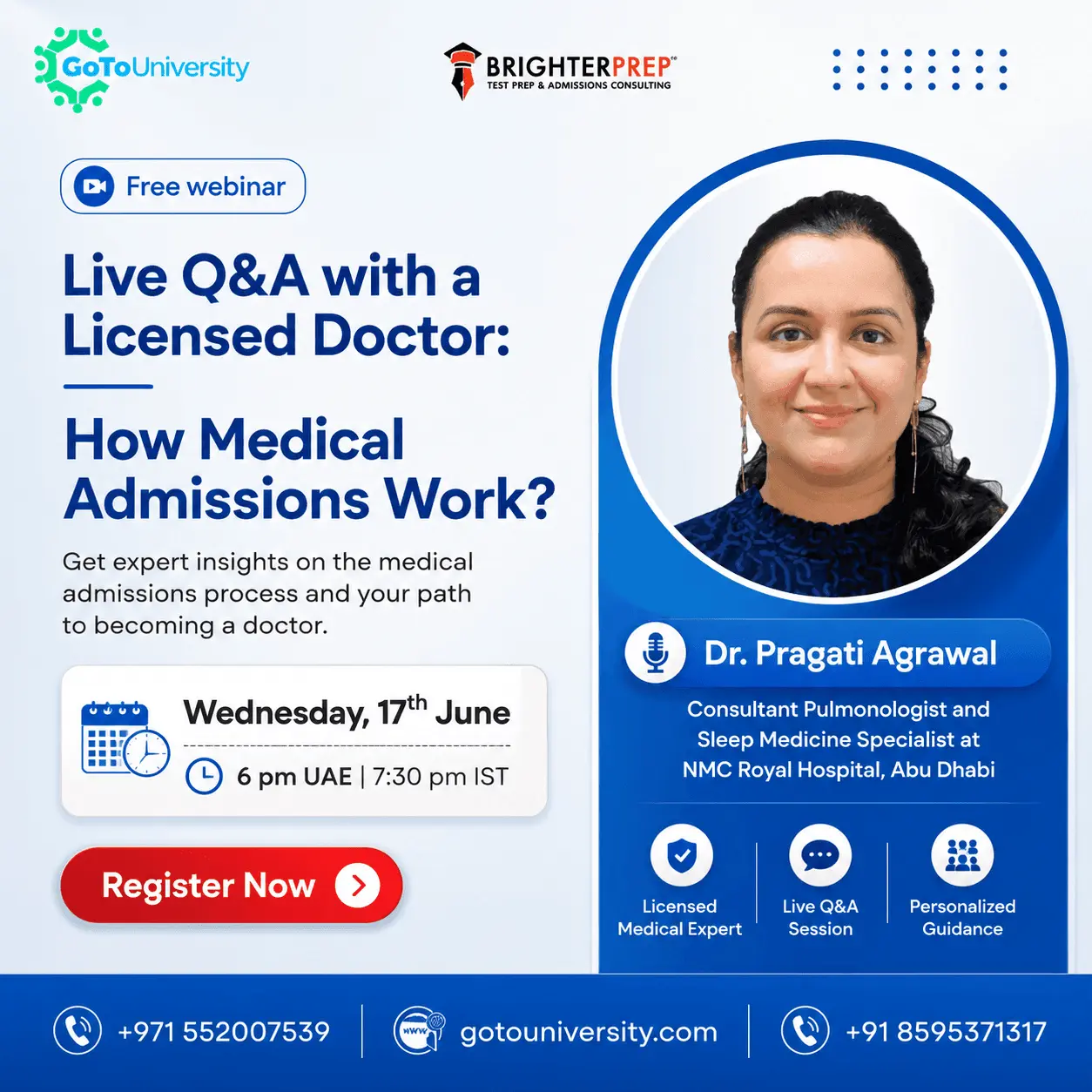 Study Medicine Live Q&A with Doctor Pragati Agrawal