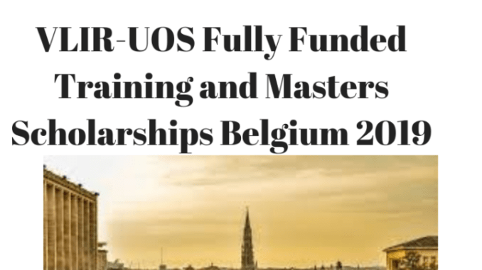 VLIRUOS Training and Masters Scholarships in Belgium